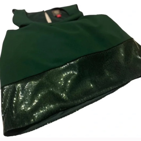 NWT Vince Camuto women’s forrest green sleeveless dress size 14 - Picture 13 of 14